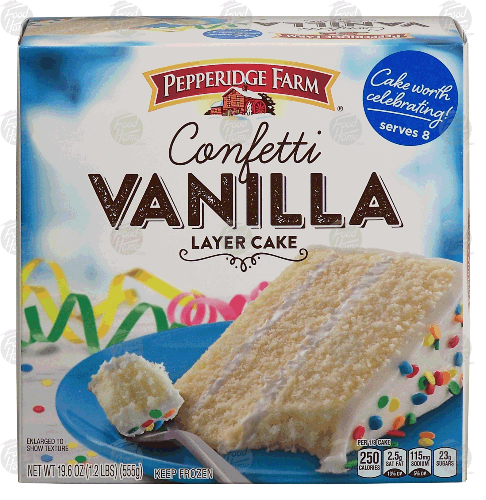 Pepperidge Farm  confetti vanilla 3-layer cake Full-Size Picture